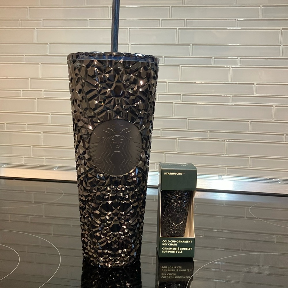 Starbucks holiday prism Tumbler, and keychain bundle NWT